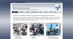 Desktop Screenshot of kbh-maschinenbau.de
