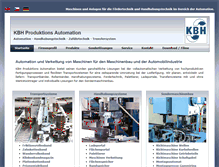 Tablet Screenshot of kbh-maschinenbau.de